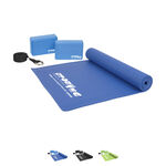 Yoga Starter-Set: 2 Yogabl&ouml;cke, 1 Band + 1 Matte