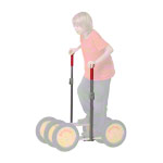 Teleskopst&uuml;tzen f&uuml;r Pedalo, verstellbar von 62-94 cm, Paar