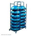 BOSU Lager- und Transportwagen f&uuml;r 14 B&auml;lle, LxBxH 65x125x210 cm
