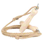 Springseil aus Hanf mit Holzgriff, 280 cm
