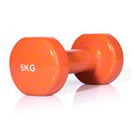 Fausthantel, 5 kg, orange, St�ck