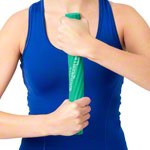 Thera-Band flexibler &Uuml;bungsstab, mittel, gr&uuml;n