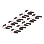 Cuff Tube, mittel, rot, 10er Set