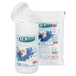 DESTIX Desinfektionstcher in Spenderbox-Set, 13x20 cm, 120 Stck inkl. Nachfllpack, 120 Stck