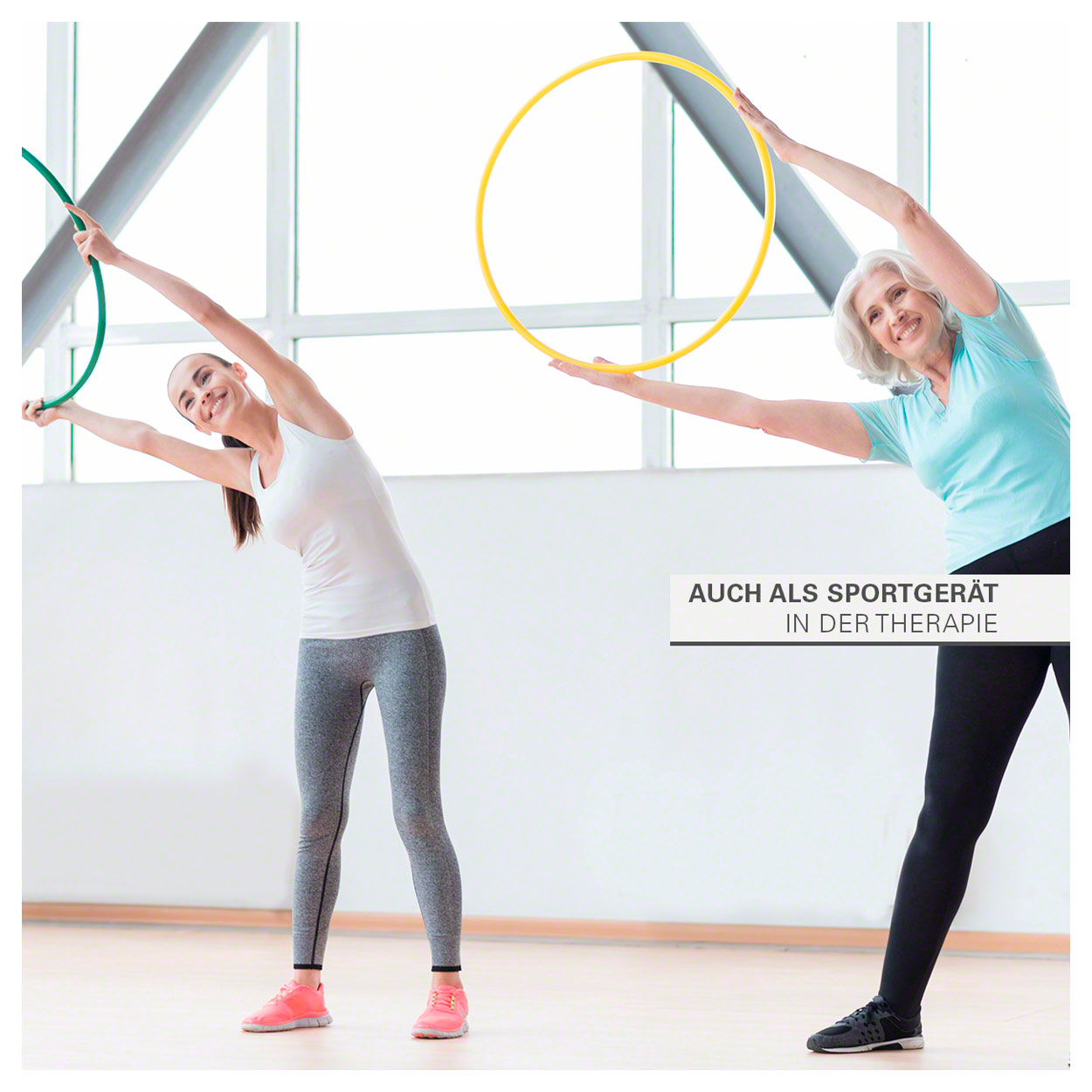 Gymnastikreifen aus Kunststoff 60cm Hula Hoop Trainingsreifen Turnreifen Fitness