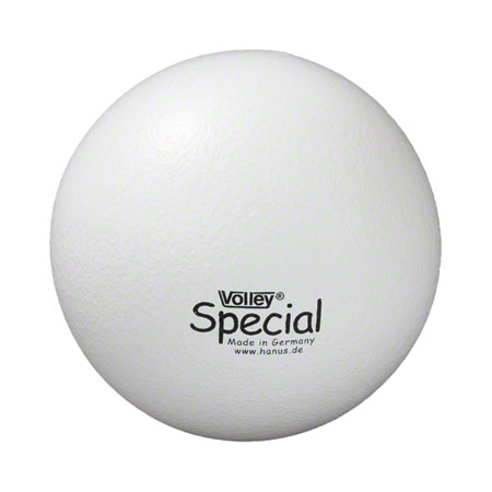 Sportball - VOLLEY Schaumstoffball mit Elefantenhaut, &oslash; 21 cm, wei&szlig;