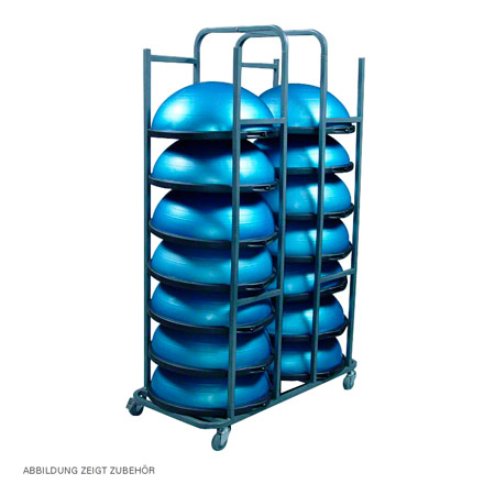Bosu - BOSU Lager- und Transportwagen f&uuml;r 14 B&auml;lle, LxBxH 65x125x210 cm