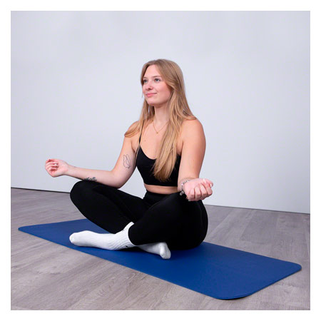Yoga Matten - Pilates- und Yogamatte, LxBxH 140x60x0,6 cm, blau