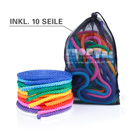 Springseile - Gymnastik-Springseile, Set: 300 cm, 10 St&uuml;ck