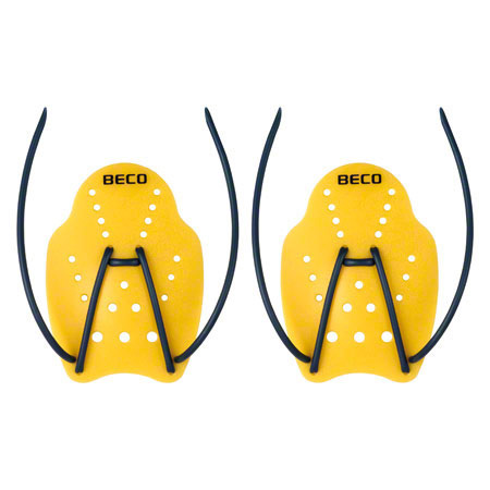 Aquajogging - BECO Handpaddles Schwimmtrainer, Gr. S, Paar, gelb