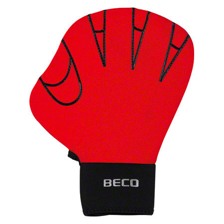 Aquajogging - BECO Neoprenhandschuhe ohne Fingeröffnung, Gr. M, Paar, rot