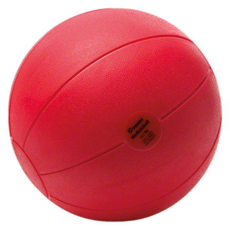 Sportball - TOGU Medizinball aus Ruton, &oslash; 21 cm, 1 kg, rot