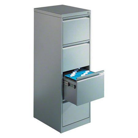 Knierolle - Hängeregistraturschrank mit 4 Schubladen, LxBxH 135,7x43,3x59 cm, einbahnig