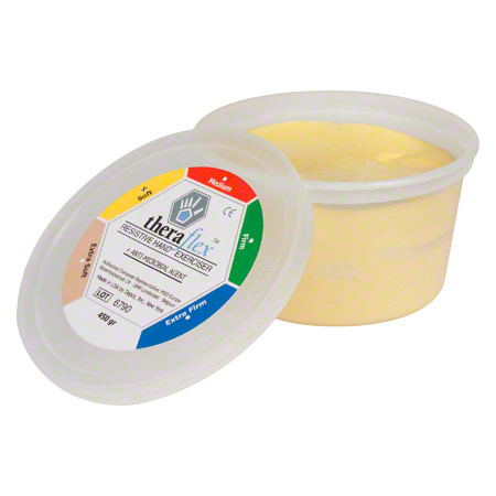 Therapieknete - Theraflex Therapie-Knetmasse soft, 450 g, gelb