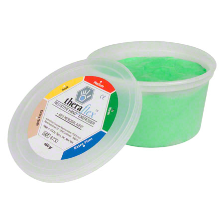 Therapieknete - Theraflex Therapie-Knetmasse strong, 450 g, gr&uuml;n