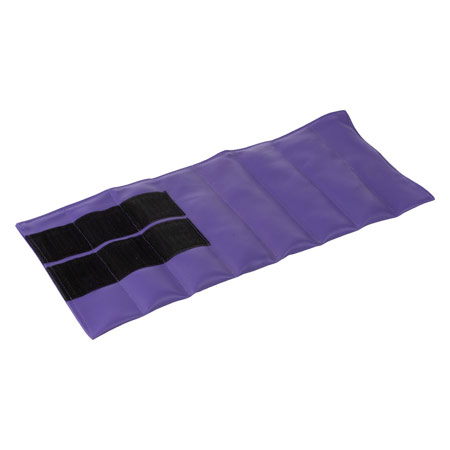 Gewichtsmanschette - Gewichtsmanschette mit Klettverschluss, 48x20 cm, 2 kg, lila, Stück