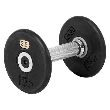 Krafttraining - Kompakthantel aus Gummi, 2,5 kg, Stück