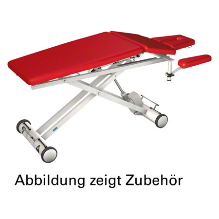 HWK-Medizintechnik - Therapieliege Solid Dachstellung Electric mit 3-tlg. Kopfteil, LxBxH 195x65x46-89 cm