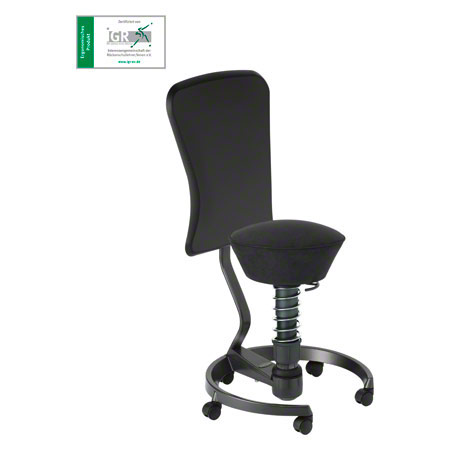 Swopper - Swopper Work 3D-Aktiv Bürodrehstuhl, 50-120 kg, schwarz