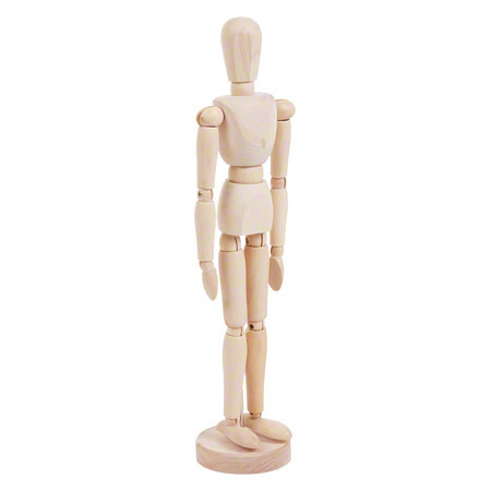 Anatomische Modelle - Modellpuppe männlich inkl. Stativ, 30 cm