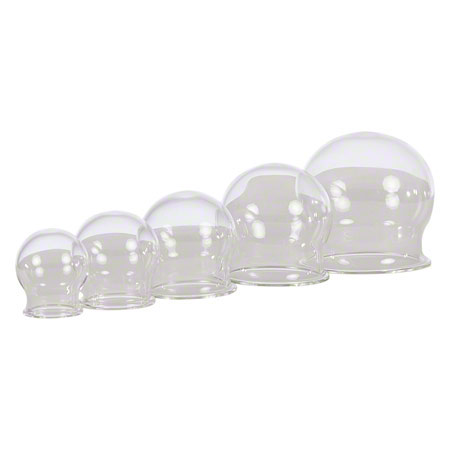 Schröpfgläser - Schröpfglas-Set: je 1 Glas ø 2,5 cm - ø 6,5 cm