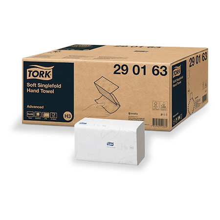 Tork Spender - Tork Falthandtuch H3, 25x23 cm, 15x200 St&uuml;ck, wei&szlig;