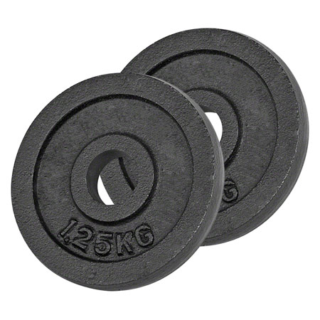 Hantelscheibe - Bremshey Hantelscheibe aus Gusseisen, 1,25 kg, Paar