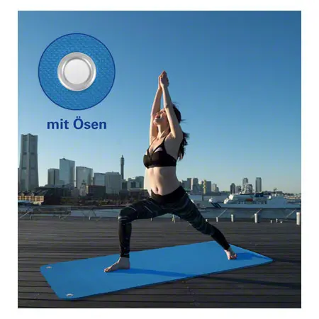 Pilates- und Yogamatte inkl. sen, LxBxH 180x60x0,6 cm, blau