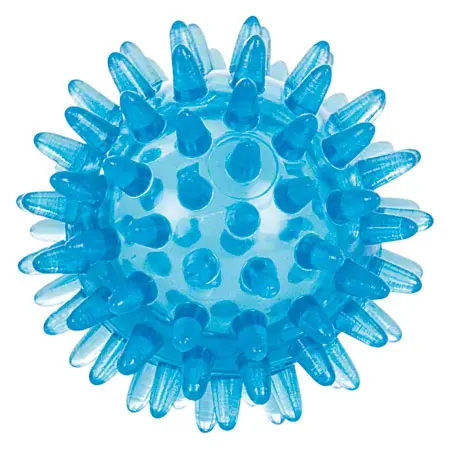 Reflex-Ball,  6 cm, blau-transparent