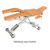 HWK Therapieliege Solid Lymph/Manu Akku mit 3-tlg. Kopfteil, LxBxH 195x65x46-89 cm