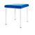 Hocker Exklusiv mit Polster, L x B 40 x 40 cm, Gestellfarbe wei
