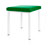 Hocker Exklusiv mit Polster, L x B 40 x 40 cm, Gestellfarbe wei