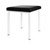 Hocker Exklusiv mit Polster, L x B 40 x 40 cm, Gestellfarbe wei