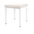 Hocker Exklusiv mit Polster, L x B 40 x 40 cm, Gestellfarbe wei