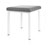 Hocker Exklusiv mit Polster, L x B 40 x 40 cm, Gestellfarbe wei