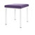 Hocker Exklusiv mit Polster, L x B 40 x 40 cm, Gestellfarbe wei