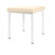 Hocker Exklusiv mit Polster, L x B 40 x 40 cm, Gestellfarbe wei
