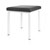 Hocker Exklusiv mit Polster, L x B 40 x 40 cm, Gestellfarbe wei