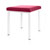 Hocker Exklusiv mit Polster, L x B 40 x 40 cm, Gestellfarbe wei