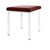 Hocker Exklusiv mit Polster, L x B 40 x 40 cm, Gestellfarbe wei