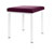 Hocker Exklusiv mit Polster, L x B 40 x 40 cm, Gestellfarbe wei