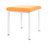 Hocker Exklusiv mit Polster, L x B 40 x 40 cm, Gestellfarbe wei