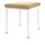 Hocker Exklusiv mit Polster, L x B 40 x 40 cm, Gestellfarbe wei