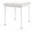 Hocker Exklusiv mit Polster, L x B 40 x 40 cm, Gestellfarbe wei