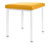 Hocker Exklusiv mit Polster, L x B 40 x 40 cm, Gestellfarbe wei