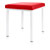 Hocker Exklusiv mit Polster, L x B 40 x 40 cm, Gestellfarbe wei