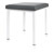 Hocker Exklusiv mit Polster, L x B 40 x 40 cm, Gestellfarbe wei