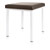 Hocker Exklusiv mit Polster, L x B 40 x 40 cm, Gestellfarbe wei