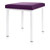 Hocker Exklusiv mit Polster, L x B 40 x 40 cm, Gestellfarbe wei