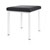 Hocker Exklusiv mit Polster, L x B 40 x 40 cm, Gestellfarbe wei